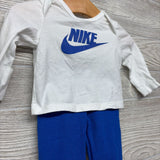 LS Shirt Swoosh, Waffle Knit Footed Pants & Hat 3M