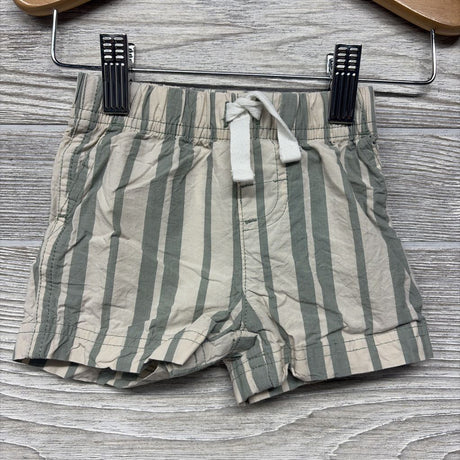 Button Up Shirt & Shorts Stripes 3M