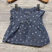 Cap Sleeve Chambray Tunic & Bubble Shorts Flowers 3-6M