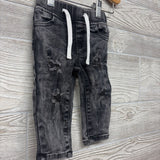 Pull On Drawstring Distressed Ashton Jeans 6-12M