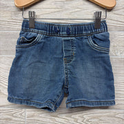 Pull On Drawstring Knit Denim Shorts 3T