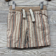 Pull On Drawstring Shorts Stripes 2T