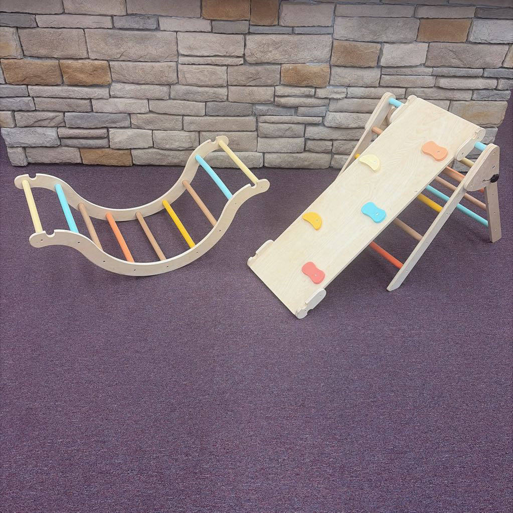3 Pc Wood Climbing Set