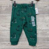 NEW French Terry Joggers Dinosaurs Skateboarding 12M