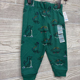 NEW French Terry Joggers Dinosaurs Skateboarding 12M
