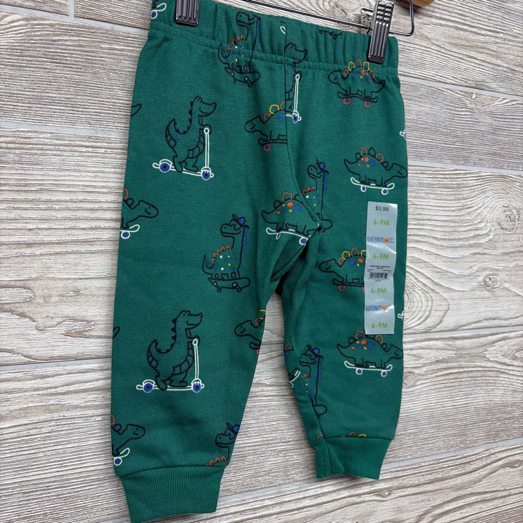 NEW French Terry Joggers Dinosaurs Skateboarding 6-9M
