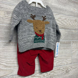 NEW Sweater Reindeer & Cord Pants NB