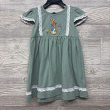 NEW Cap Sleeve Dress Embroidered Rabbit 3