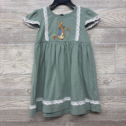 NEW Cap Sleeve Dress Embroidered Rabbit 3