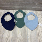 3 Pk Muslin Bibs