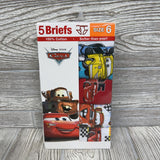 NEW 5 Pk Briefs Underwear Cars