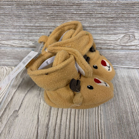 NEW Fleece Reindeer Booties 0-6M