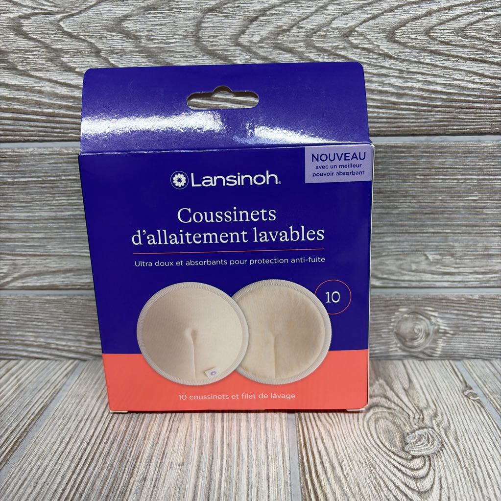 NEW 10 Pk Washable Nursing Pads