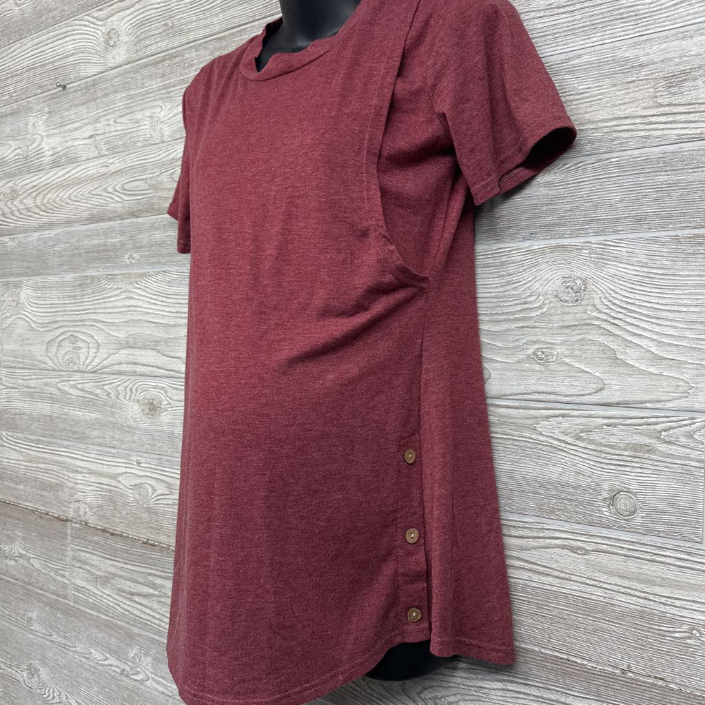 Nursing Shirt Side Buttons Medium