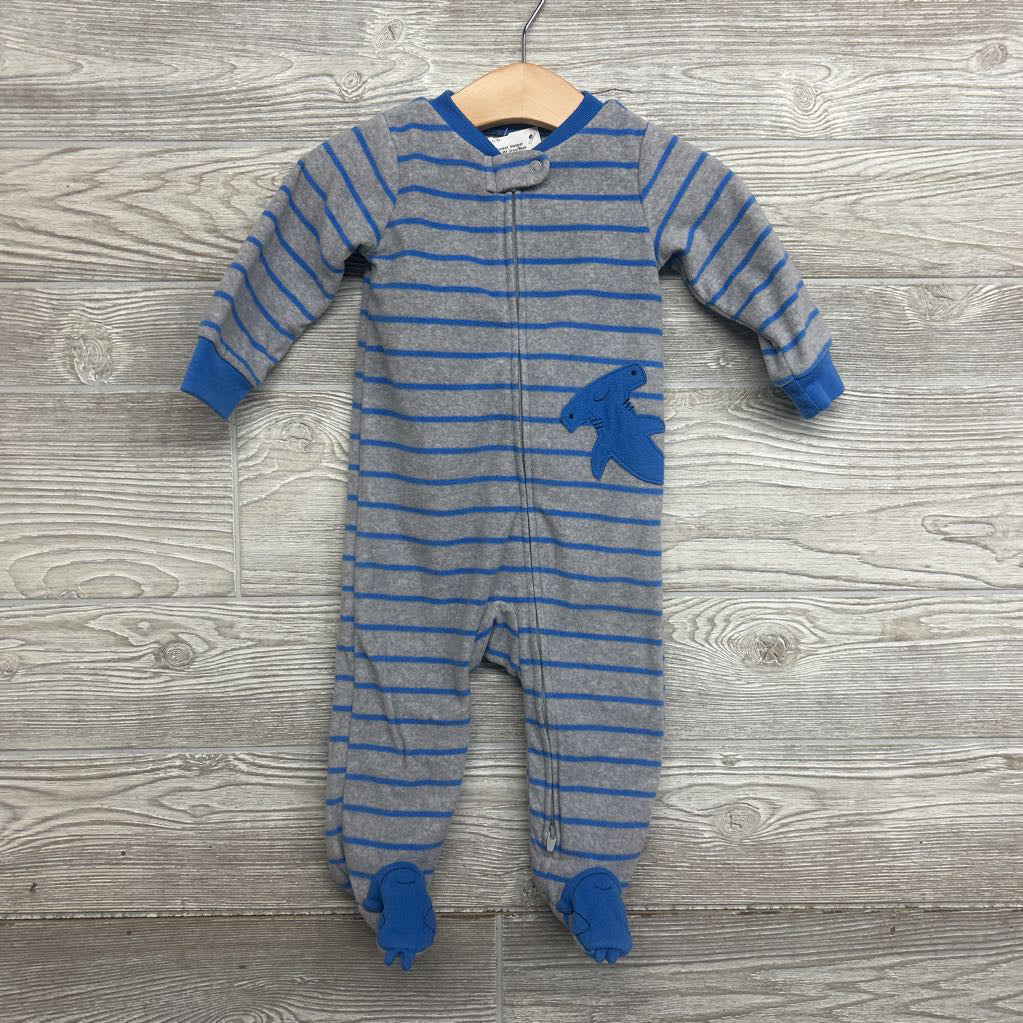 Blanket Sleeper Stripes Shark 6-9M