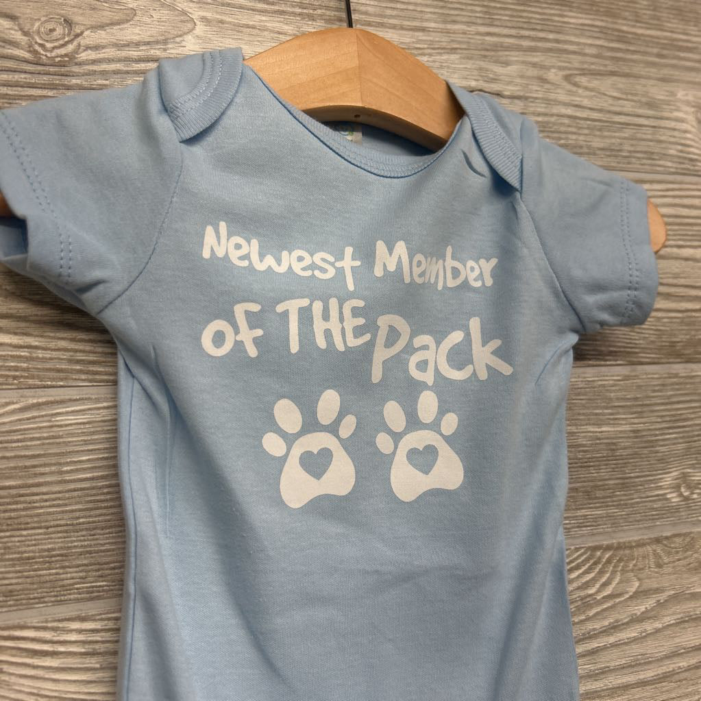 Bodysuit Newest Member Of The Pack 6M