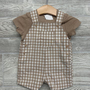 NEW Gingham Shortalls & Shirt 3M