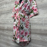 Maternity Robe Flowers O/S