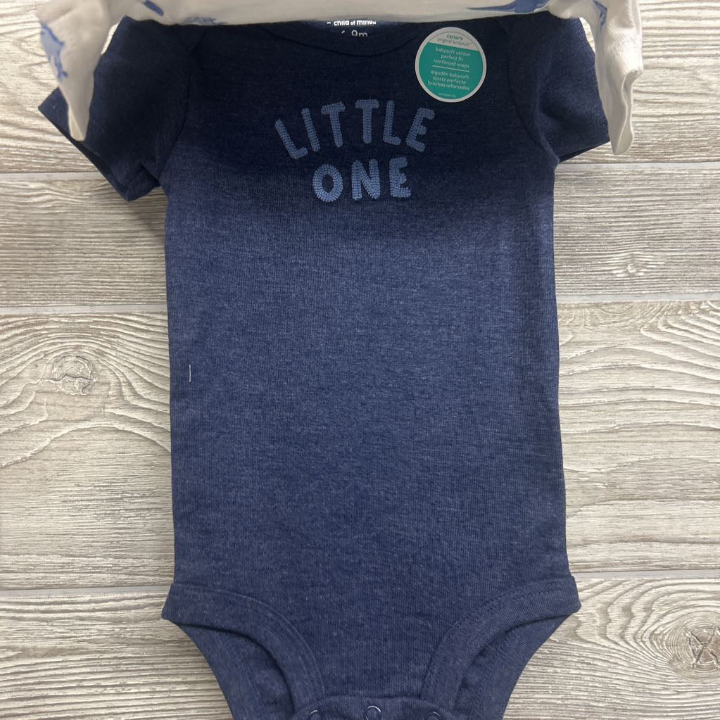 NEW 2 Pk Bodysuits Sharks Little One 6-9M