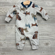 LS Henley Outfit Dogs 3M