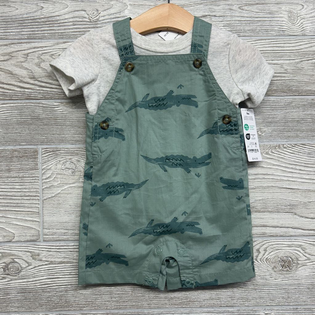 NEW Shortalls & Shirt Alligators 9M