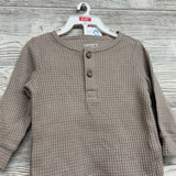 NEW LS Waffle Knit Henley Shirt & Footed Pants 6M