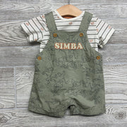 Shortalls Simba & Shirt Stripes 0-3M