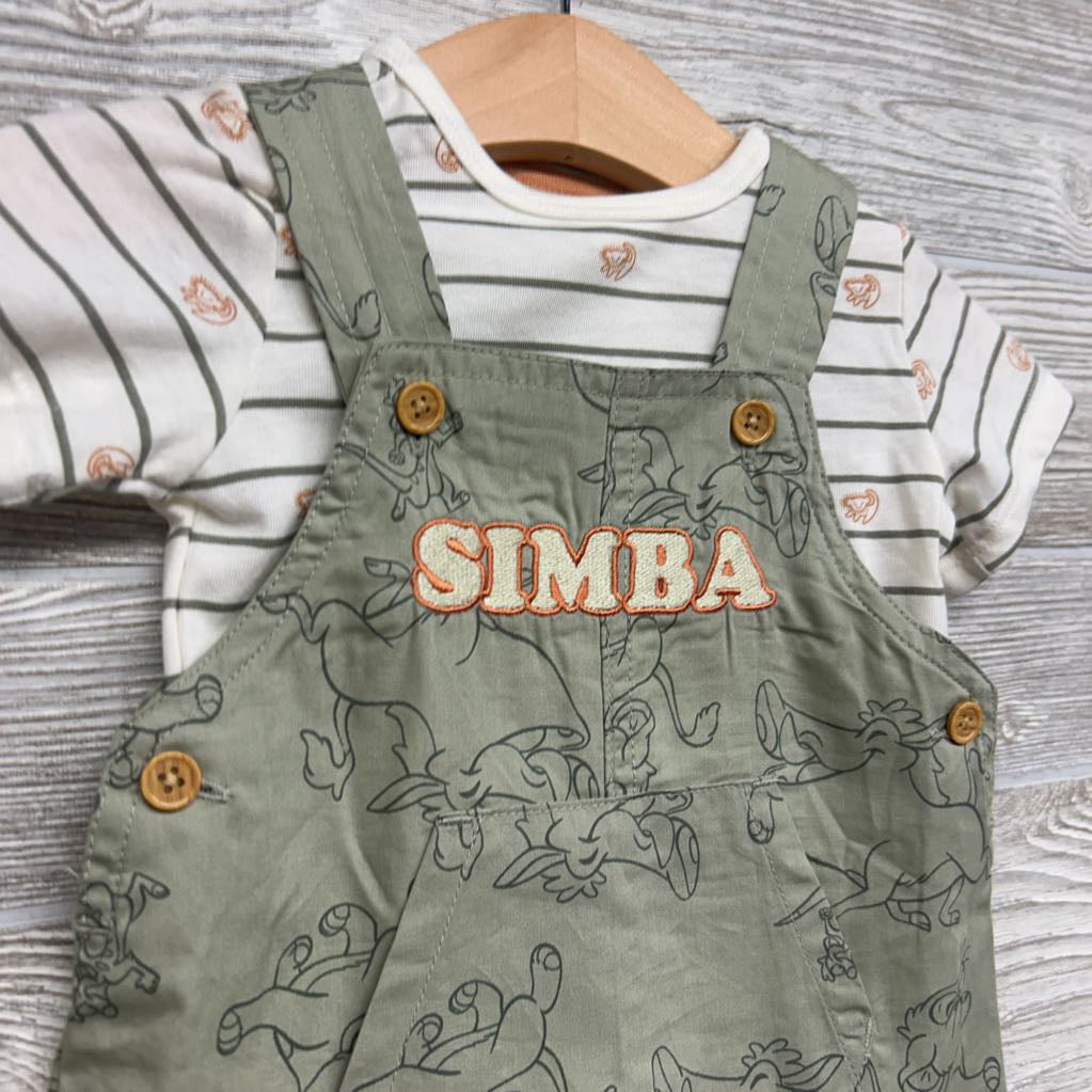 Shortalls Simba & Shirt Stripes 0-3M