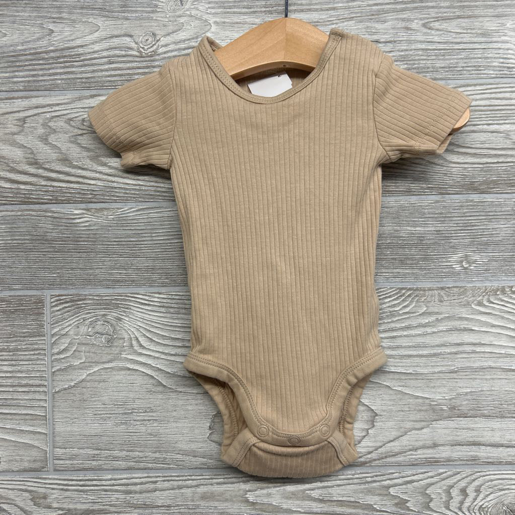 Organic Ribbed Bodysuit 6M