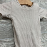 Organic Ribbed Bodysuit 6M