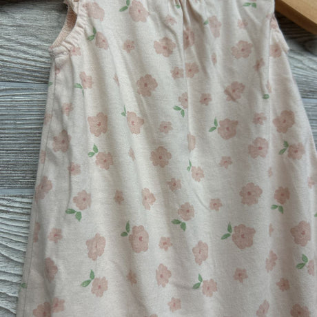 Flutter Sleeve Romper Flowers 3-6M