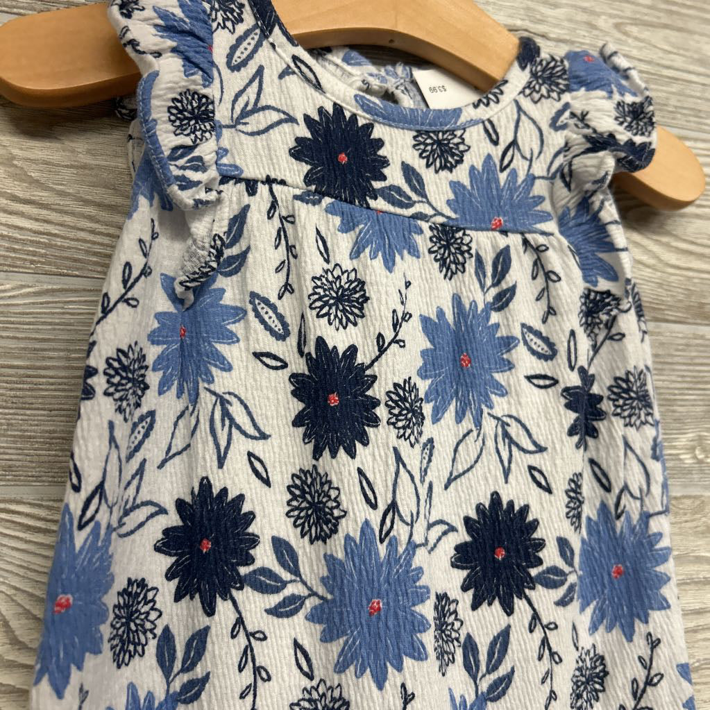 Flutter Sleeve Jumpsuit Flowers 18M