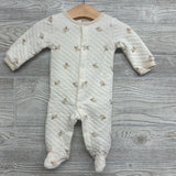 Organic Snap Up Quilted Outfit Sheep 3-6M