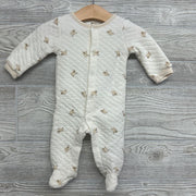 Organic Snap Up Quilted Outfit Sheep 3-6M