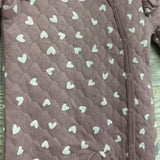 Quilted Snap Outfit Hearts 3-6M