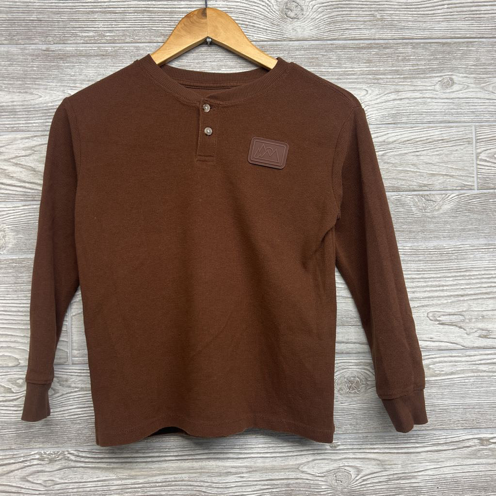Waffle Knit Henley Shirt 10