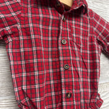 Plaid Button Up Dress Shirt 3M