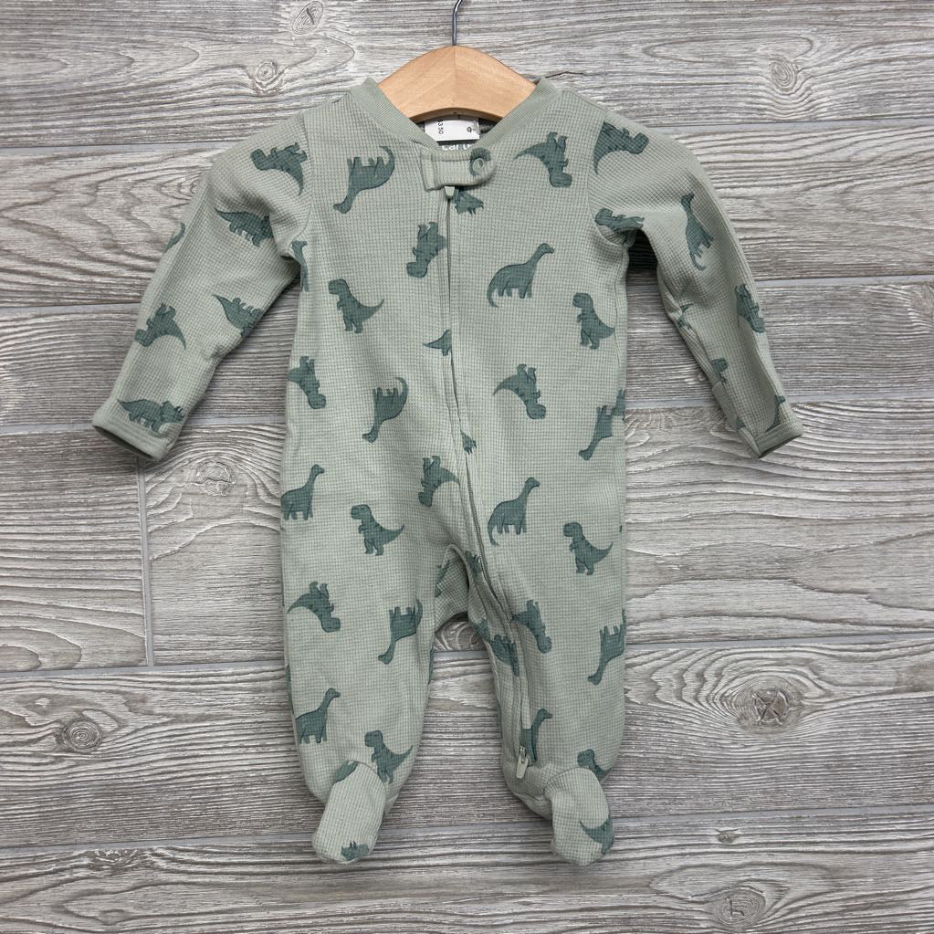Waffle Knit Sleeper Dinosaurs 3M