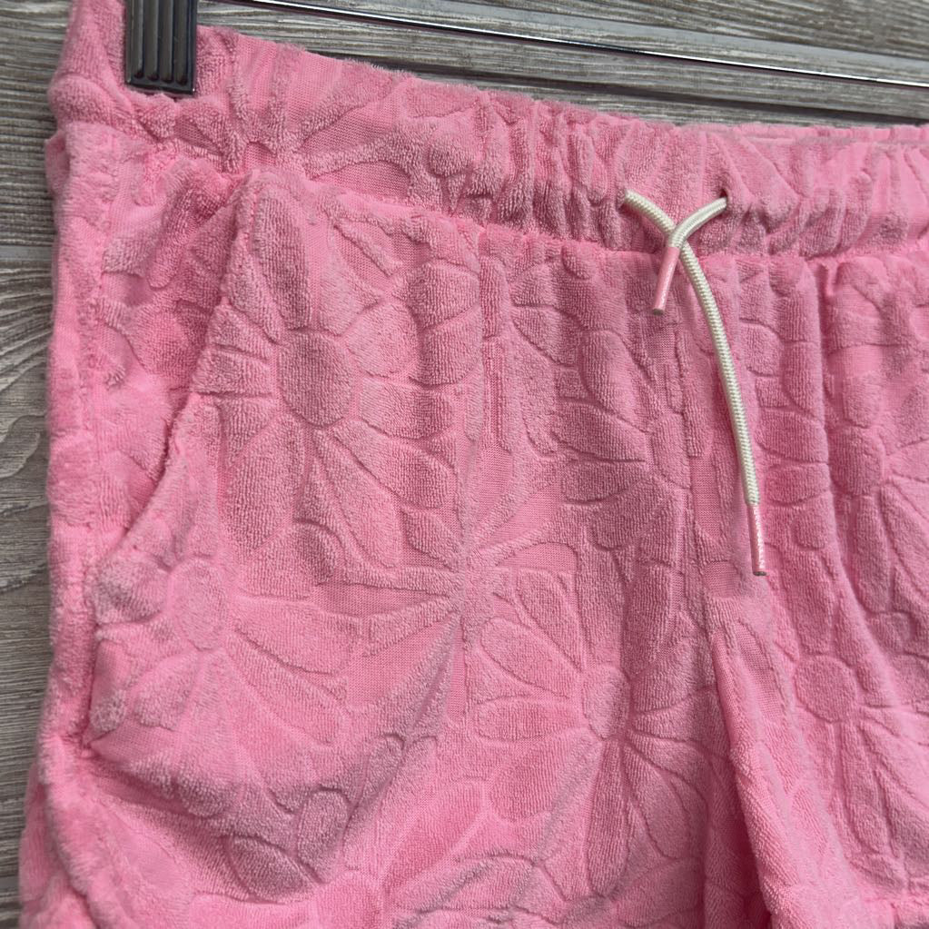 Drawstring Terry Shorts Flowers 14-16