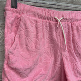 Drawstring Terry Shorts Flowers 14-16