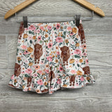 Shirt Wild Hair Don't Care & Bell Bottom Pants Cows Flowers 6-7