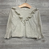 LS Ruffle Shirt & Pants Animal Print 3T