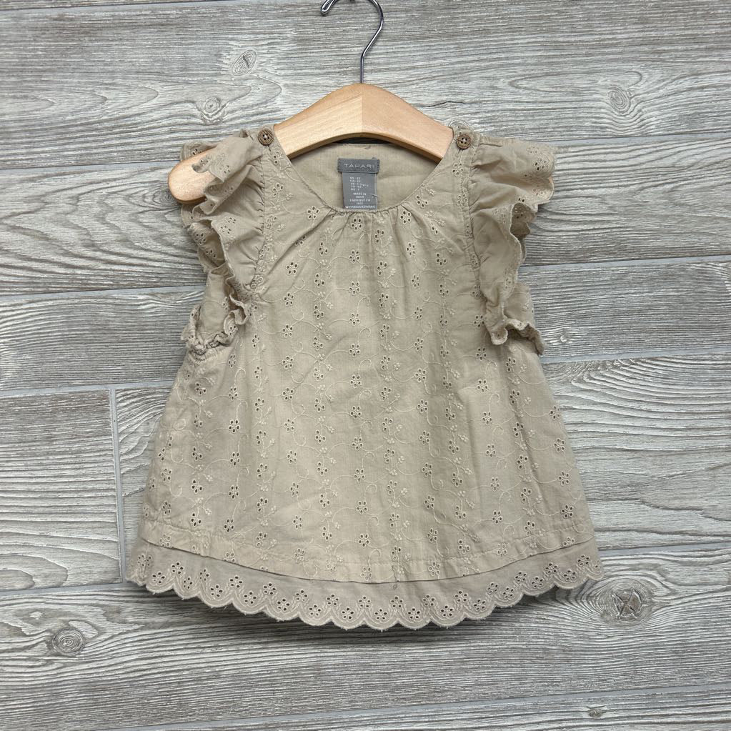 Eyelet Flutter Sleeve Tunic & Sailor Shorts 2T