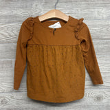 LS Eyelet Shirt Ruffles & Leggings Flowers 3T