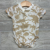 Henley Bodysuit Dinosaurs Palm Trees & French Terry Cargo Joggers 3M