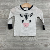 2 Pc LS PJs Zebra 12-18M