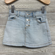 Denim Mini Skirt Button Fly 2T