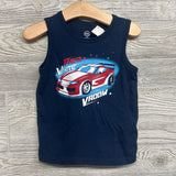 Tank Top Red White Vroom 3T