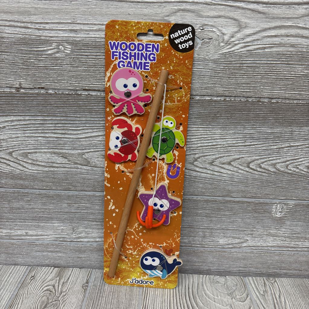 NEW Wooden Fishing Game