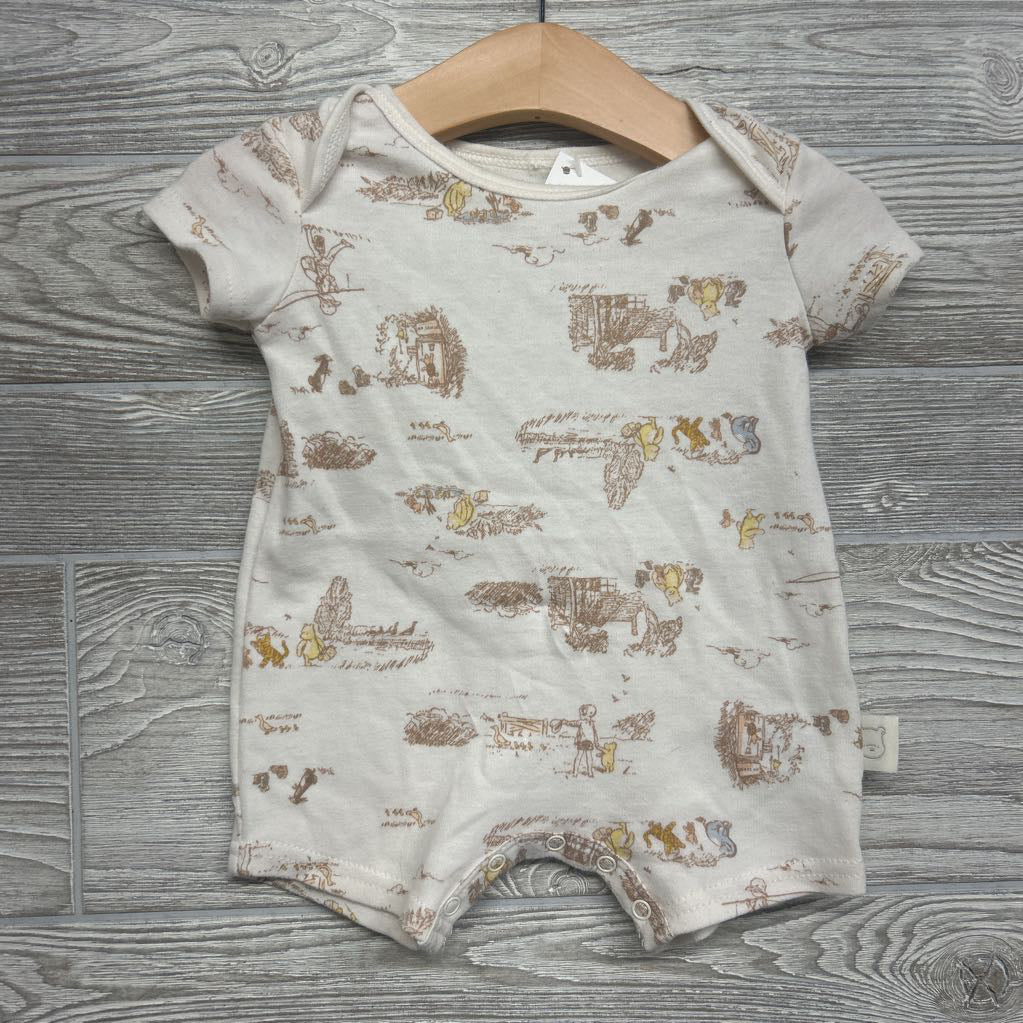 Shorty Romper Pooh Tigger Eeyore 0-3M
